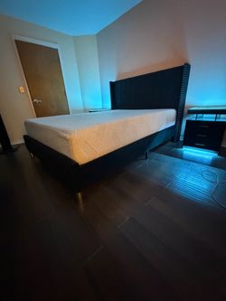 Queen Bed Frame + Mattress