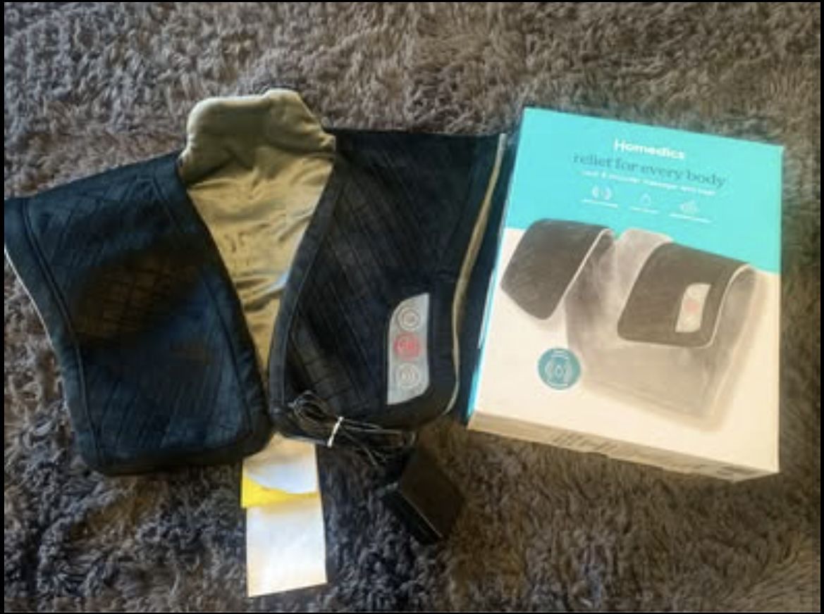 Homedics - Vibration neck and shoulder wrap - Gray