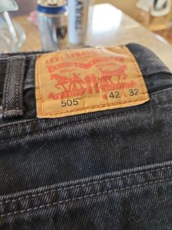 Levi's 505 42x32 BLACK