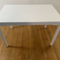 White IKEA Dining Table 