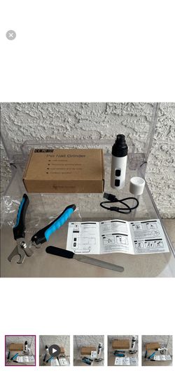 PawfectPawz™ Silent Cordless Nail Grinder with Clipper & filer-new set in a box