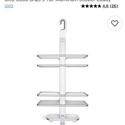 OXO Good Grips 3-Tier Aluminum Shower Caddy