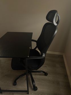 Desk and chair