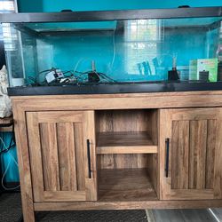 Fish tank, 60gallons $200 with stand, lights, lids and other accessories