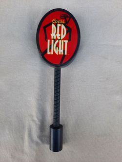 1995 Coors Red Light Beer Tap Handle