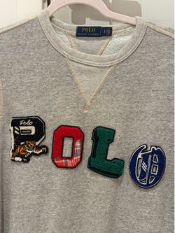 Polo Ralph Lauren Varsity Patch Crewneck Sweatshirt Small