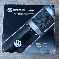 Sterling Audio ST155 Large-Diaphragm Condenser Microphone w/ Shock Mount & Case
