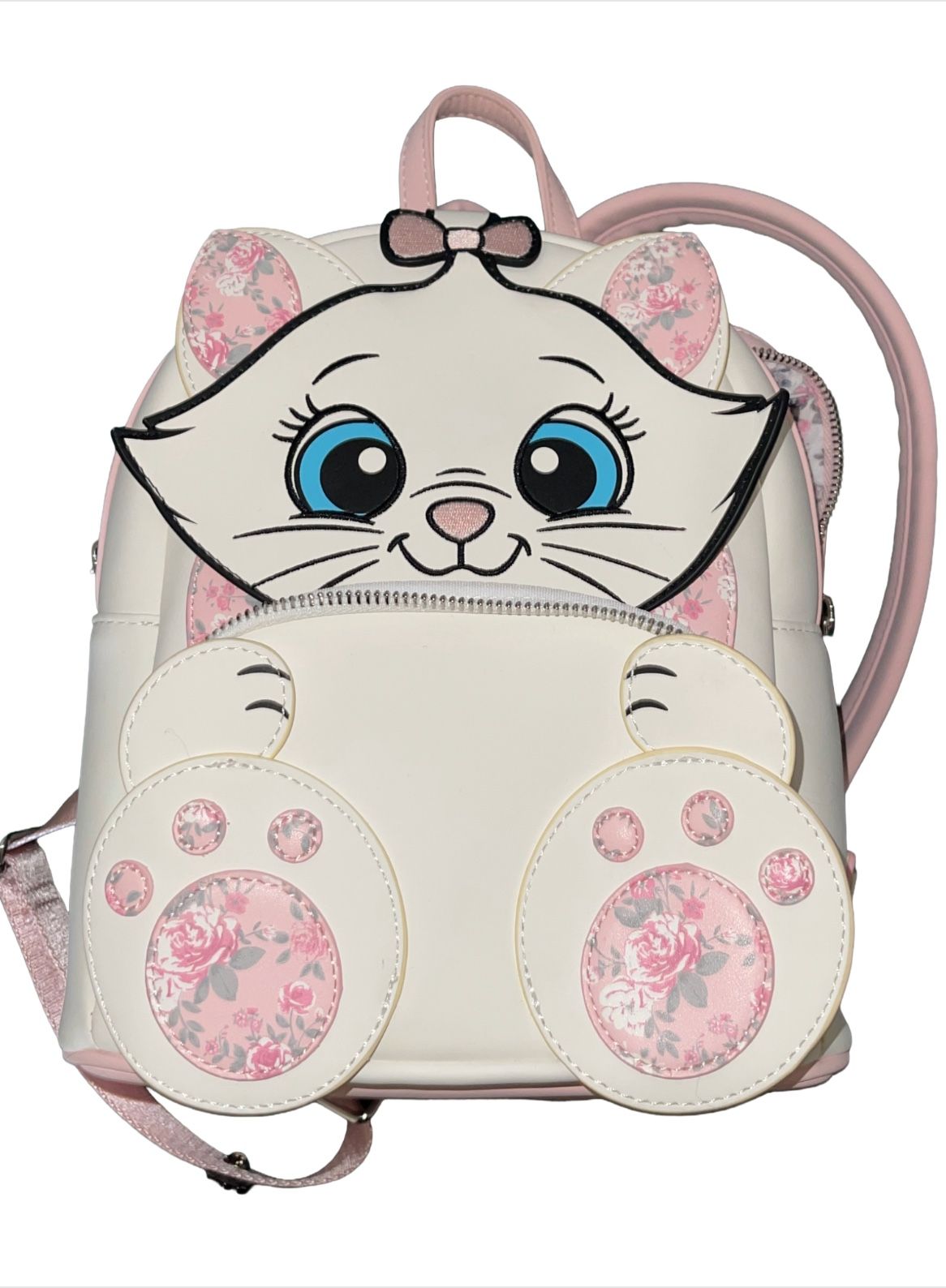 Loungefly Disney The Aristocats Marie Floral Mini Backpack Purse & Plush