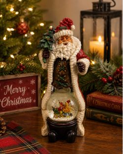 Santa Claus Snow Globe Figurine