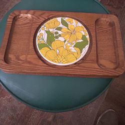 Make a good impression; Vintage 70s Made in Japan Good Wood Charcuterie Board: 