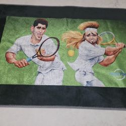 New Devant Andre Agassi & Pete Sampras Tribute Tennis Towel