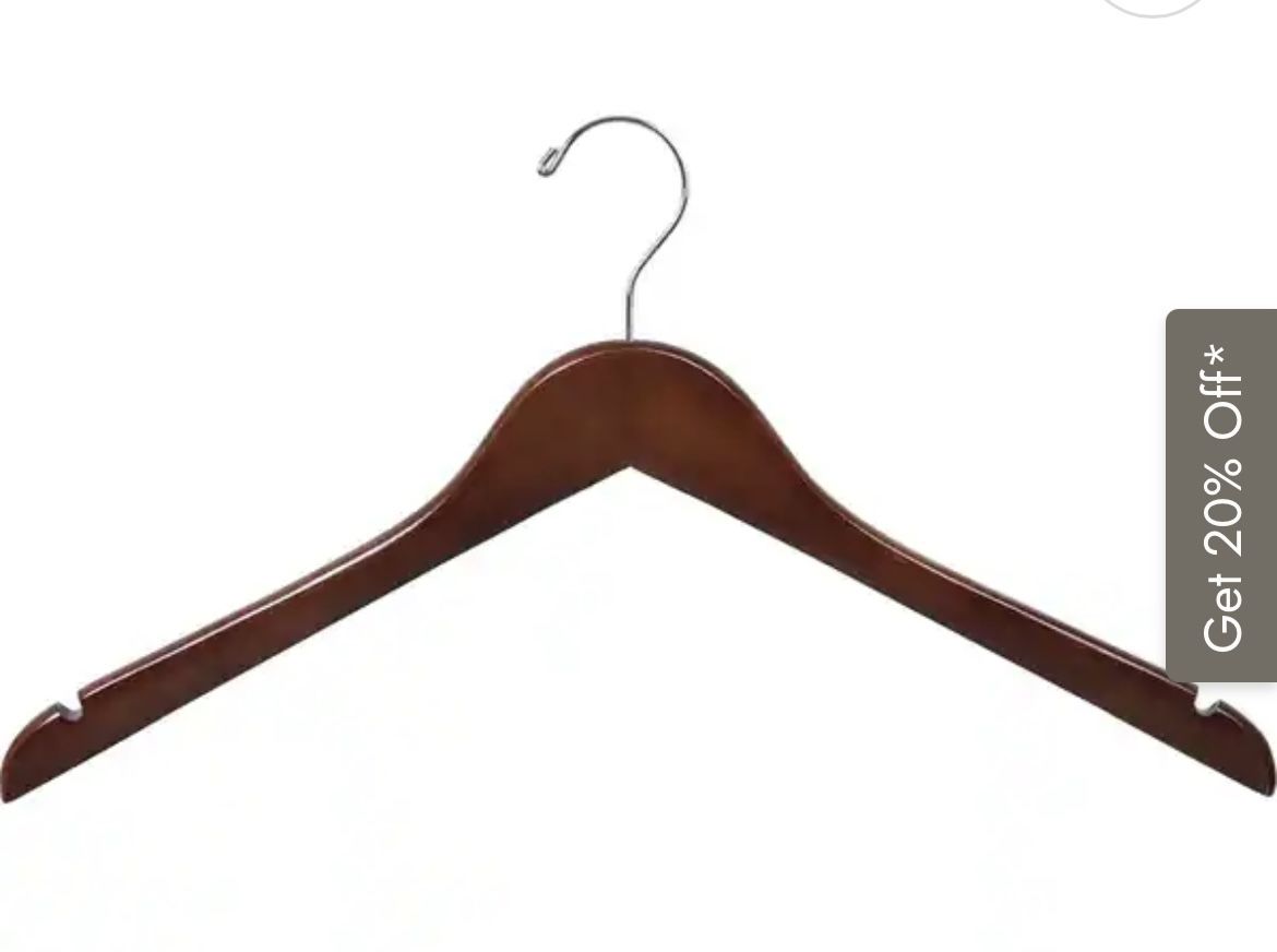 Durable wooden hanger