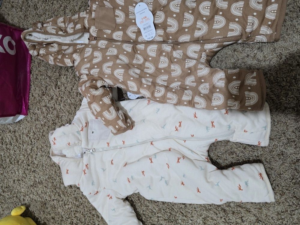 2 Warm Baby Snowsuits 3-6 month