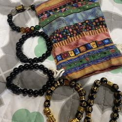 Black Obsidian Bracelets 