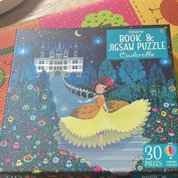 Usborne Book & Jigsaw Puzzle Cinderella - 3 FREE Peppa pig Magnetic Puzzles