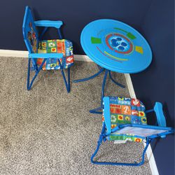 Paw Patrol Kids Patio Chair And Table