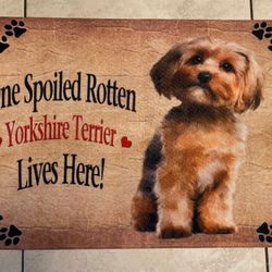 Yorkshire Terrier Dog Floor Mat