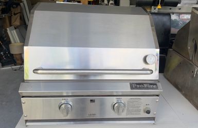 ProFire Stainless Steel Built-In Gas Grill – 2 Burner – Made in USA