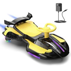 Electric Wiggle Car for Kids – Rechargeable, Lights & Music