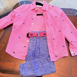 Boys size 7 Shirt with Short $5