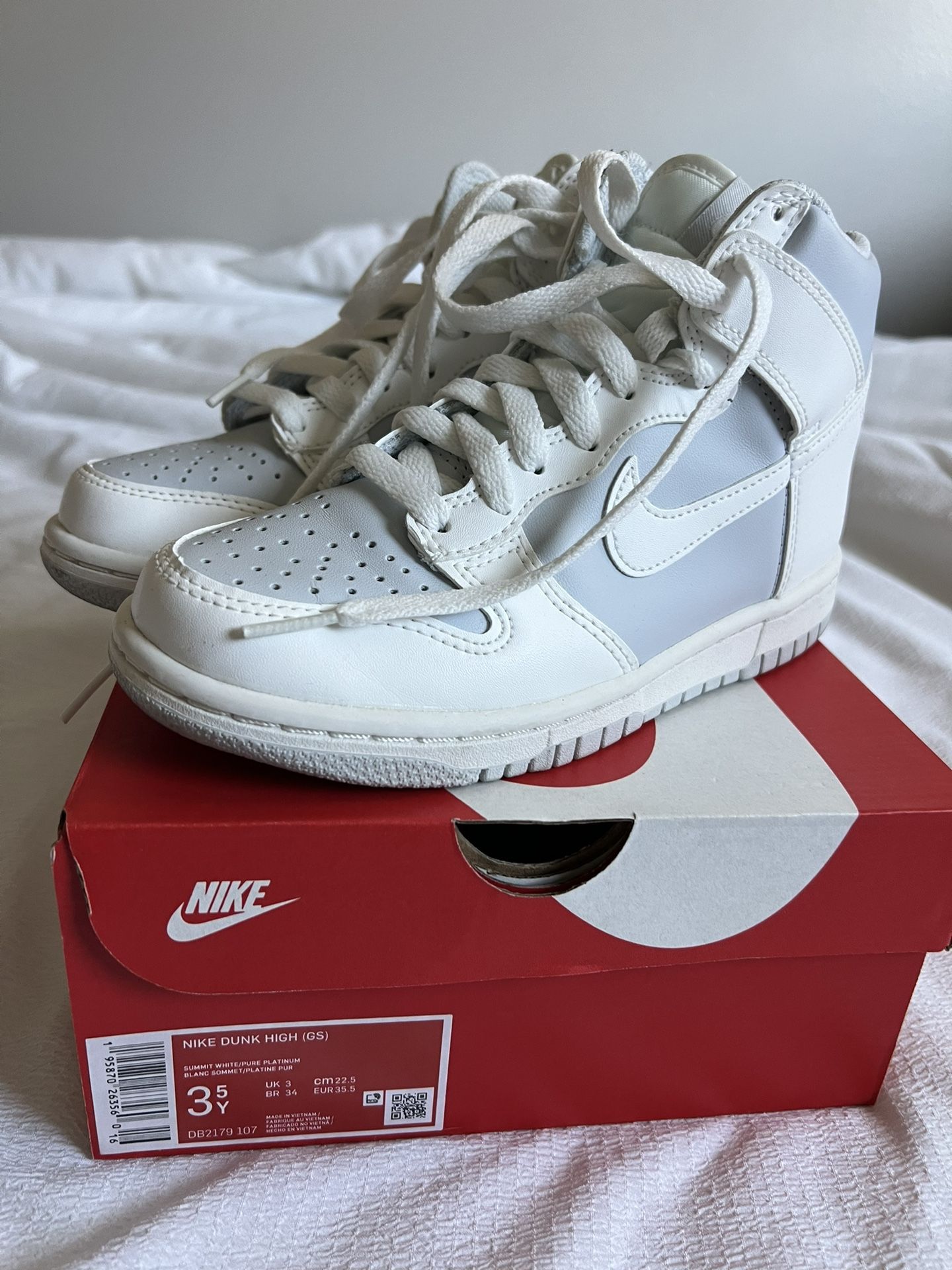 Dunk High Nike White Pure Platinum Nike Dunk High Summit White