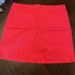 Red Tommy Hilfiger Skirt 