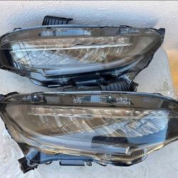 16-21 Honda Civic LED Sequential Headlights Faros Calaveras Micas Luces 