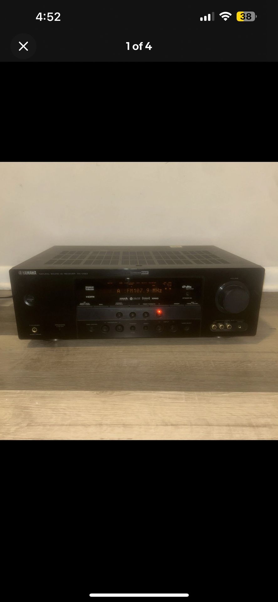 Yamaha HTR 6130 500 Watt 5.1 Channel Home Theater Receiver HDMI TESTED No Remote