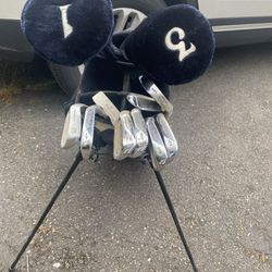 Left Golf Clubs And Bag
