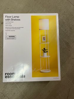 Room Essentials Floor Lamp with Shelves