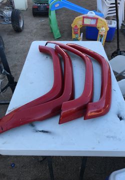 97-01 Jeep xj cheroke fender flares red