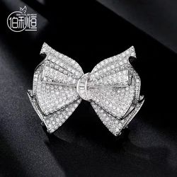 Three-dimensional bow brooch