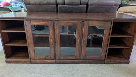 Pottery Barn Printer's Media Cabinet in Tuscan Chestnut