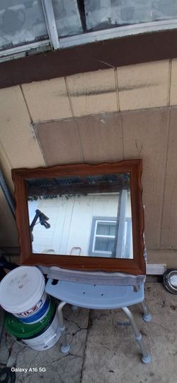 Antique mirror 2 by 1 and half feet long