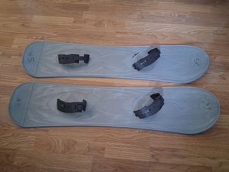 Kids Plastic Snowboards 41" Set of 2