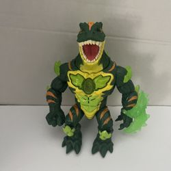 Beast Lab Dino Creator Raging Raptor Figure. RARE HTF Lights and Sound Works VGC