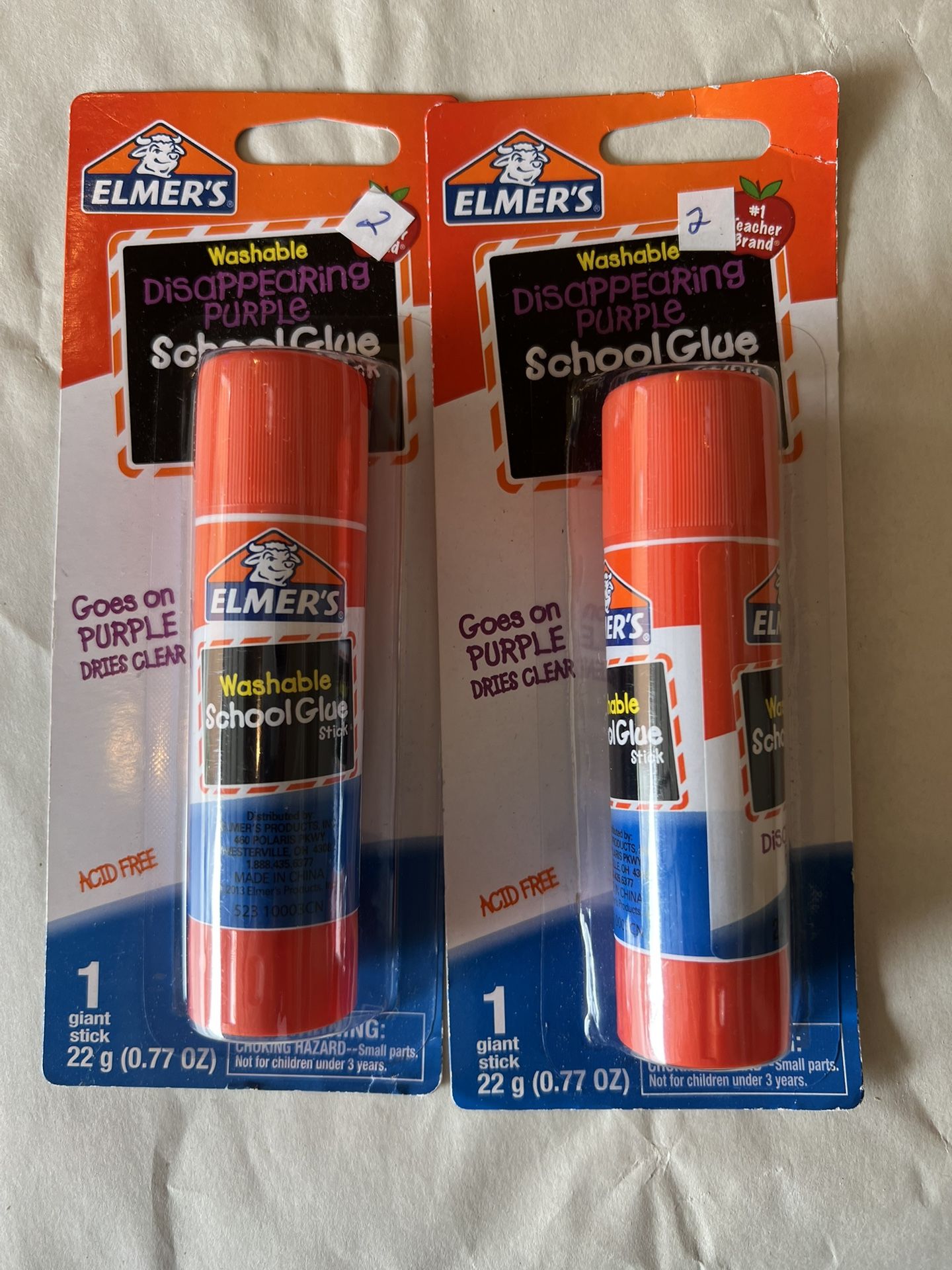 2 Elmers Washable Glue Packs