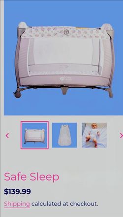 CRIBETTE/PLAY PEN WITH REMOVABLE BASSINET
