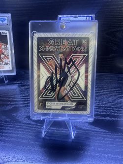 Victor Wembanyama Signed Card - Autographed 2023-24 Donruss Great X RC AUTO +COA