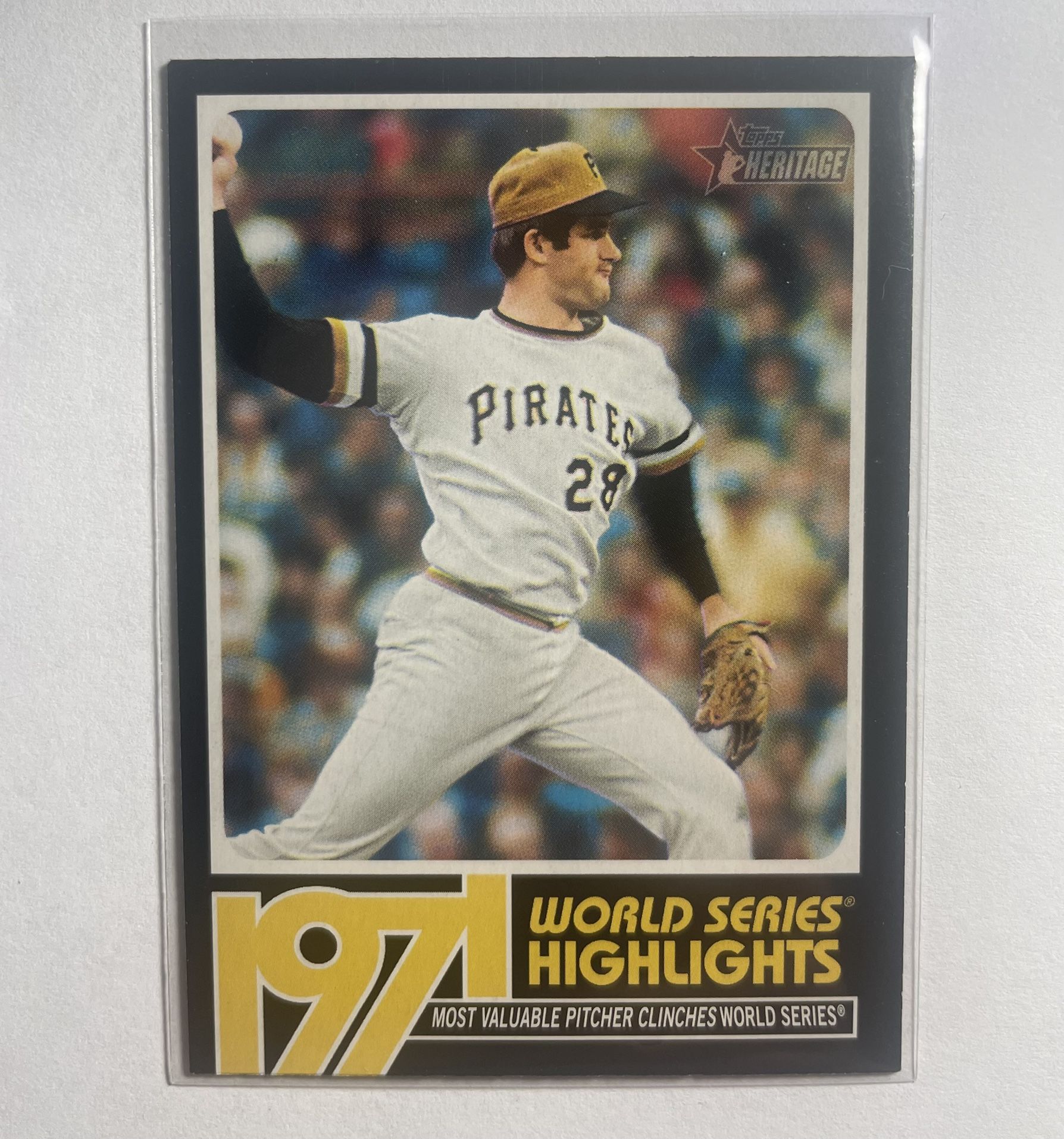 Mint 2020 Topps Heritage Baseball Steve Blass 1971 World Series Highlights SP Card #WSH-6 Most Valuable Pitcher Pittsburgh Pirates MLB