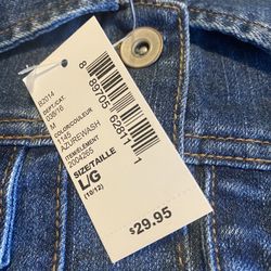 Girls Size 10-12 Jean Jacket New With Tags 
