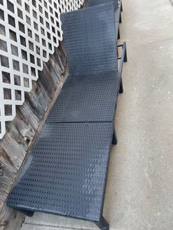 Pool loungers (2) both they are sturdy no rips