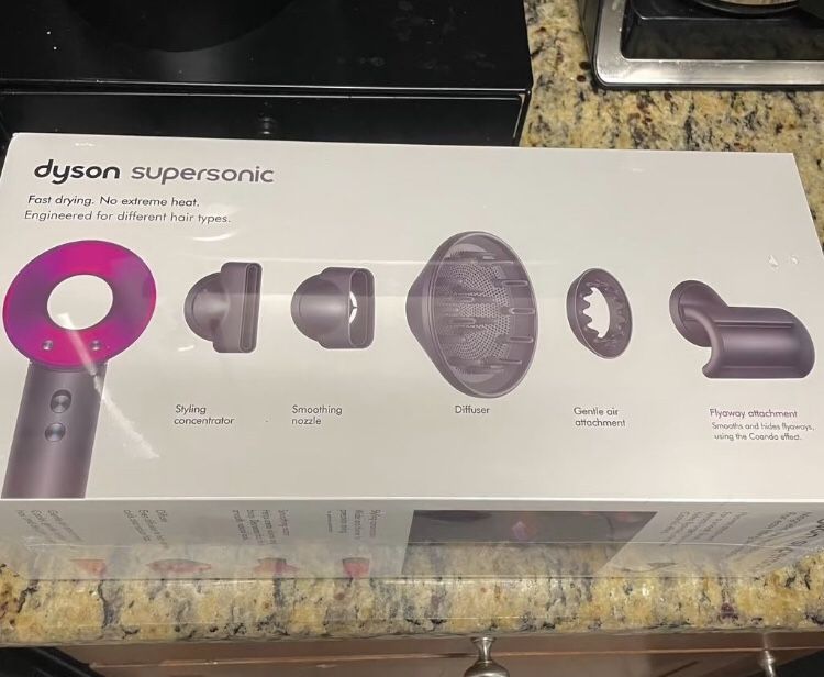 Dyson Supersonic HD08 hair dryer in a stylish pink new