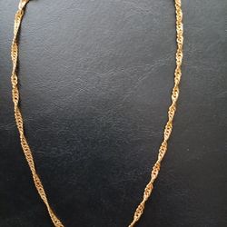 Vintage 17" Gold  Chain Necklace 