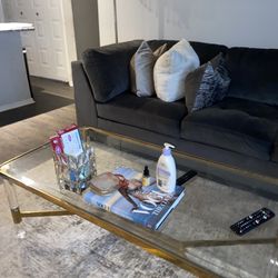 Glass And Acrylic Glam Coffee Table 