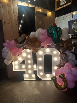 Marquee light up Numbers