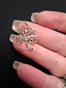 Sterling silver 4 leaf clover Charm