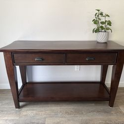 ATTRACTIVE Console - two drawers - one shelf - cheery - delivery available