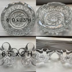 Vintage Heavy Glassware