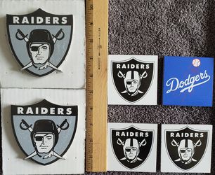 LA Raiders and Dodger ceramic tiles